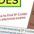 IP CODES IN ELECTRICAL EXAMS 18th Edition 2382 2391 PREPARATION HELP QUESTIONS ANSWERS