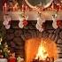 Relaxing Christmas Piano Music Peaceful Crackling Fireplace Cozy Snow Fall 4 Hours