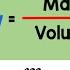 Density Formula Physics Animation