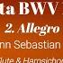 2 Allegro Sonata BWV 1034 J S Bach Demo And Backing Track