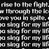 Sing For My Life Sia Lyrics