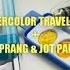 CHEAP WATERCOLOR TRAVEL PALETTE IDEA Quick Crayola Prang Jot Paint Comparison