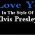 I Want You I Need You I Love You Karaoke Elvis Presley