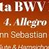 4 Allegro Sonata BWV 1034 J S Bach Demo And Backing Track