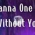 Wanna One 워너원 Nothing Without You Intro INSTRUMENTAL