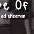 Ed Sheeran Shape Of You Slowed Reverb Lyrics