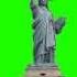 Statue Of Liberty In Green Screen Free Stock Footage