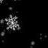 Cartoon Snowflakes Falling Big Free HD Overlay Footage