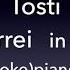 Vorrei Tosti In A Piano Accompaniment Karaoke