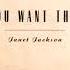 Janet Jackson You Want This Studio Remix Acapella W BG Vocals