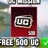 Free 500 UC Bgmi Trick Pubgmobile Bgmi Pubgtips