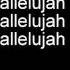 Alexandra Burke Hallelujah Lyrics