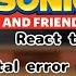 ୧ Sonic Booms React To Fatal Error Sans Vs Fatal Error Sonic ୧ Halloween Special Late