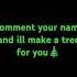 Comment Your Name And Ill Make A Tree Christmas Tree Names