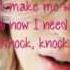 Knock Knock Lenka Lyrics