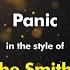 The Smiths Panic Karaoke Version From Zoom Karaoke