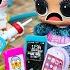 VACCINATIONS FROM PHONES AT DOLL SCHOOL LOL SURPRISE DOCTOR Funny Dolls Cartoons DARINELKA