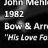 John Mehler His Love For You