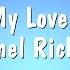 My Love Lionel Richie Karaoke Version