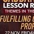 FULFILLING OLD TESTAMENT PROPHECIES Sabbath School Lesson 8 4Q 2024