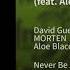 David Guetta MORTEN Feat Aloe Blacc Never Be Alone