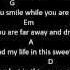 Aerosmith I Dont Want To Miss A Thing Lyrics Chords