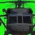 UH60 Helicopter Firing Minigun Green Screen