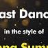 Donna Summer Last Dance Karaoke Version From Zoom Karaoke