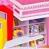 Make Pink Hello Kitty House With Cute Bedroom Rainbow Stairs Kitchen Set DIY Miniature House