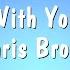 With You Chris Brown Karaoke Version