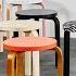 Artek And Designer Hella Jongerius Make The Alvar Aalto Stool E60 Design Colorful