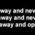 Linkin Park Runaway Lyrics On Screen HD