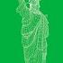 Greenscreen Statue Of Liberty Wireframe Rotating Renderings