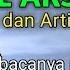 Doa Kanzul Arsy Arab Latin Artinya