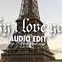 Why I Love You Jay Z Kanye West Audio Edit