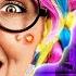 Extreme RAINBOW NERD MAKEOVER Hacks To Become POPULAR Beauty Transformation With Gadgets