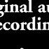 The Ra Contact Original Audio Recording Session 1