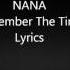 I Remember The Time Lyrics