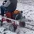 Driving The Lawn Wagon In The Snow Diesel Automobile Dieselexhaust Exhaust Gokart Lawnmower