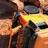 Excavator KOMATSU PC 350 Help Pull DumpTruck SHACMAN Transport Land Sand Overturn On The Road