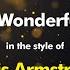 Louis Armstrong What A Wonderful World Karaoke Version From Zoom Karaoke