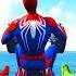 Superheroes On A Motorcycle Ride Over The Sea Along The Spider Man Bridge GTA 5