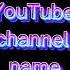 My New YouTube Channel Name Short Video