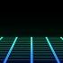 Free Retro Future Neon Grid Floor Overlay Background Effect