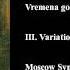 Alexander Konstantinovich Glazunov Vremena Goda The Seasons Op 67 III Variation I Le Givre