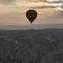 Balloons In Cappadocia Turkey Winter Time Video 4K Полет на воздушном шаре в Каппадокии