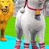 Paint Animals Cow Gorilla Elephant Giraffe Tiger Lion Fountain Crossing Transformation Cartoon