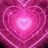 Love Heart Pink Heart Background Heart Tunnel Background Animated Background 3Hours