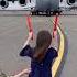 After 20 Years Of Service Little Girl Marshals Her Dad In On His Last Flight