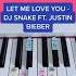 Let Me Love You DJ Snake Ft Justin Bieber Piano Tutorial Letmeloveyou Letmeloveyoudjsnake